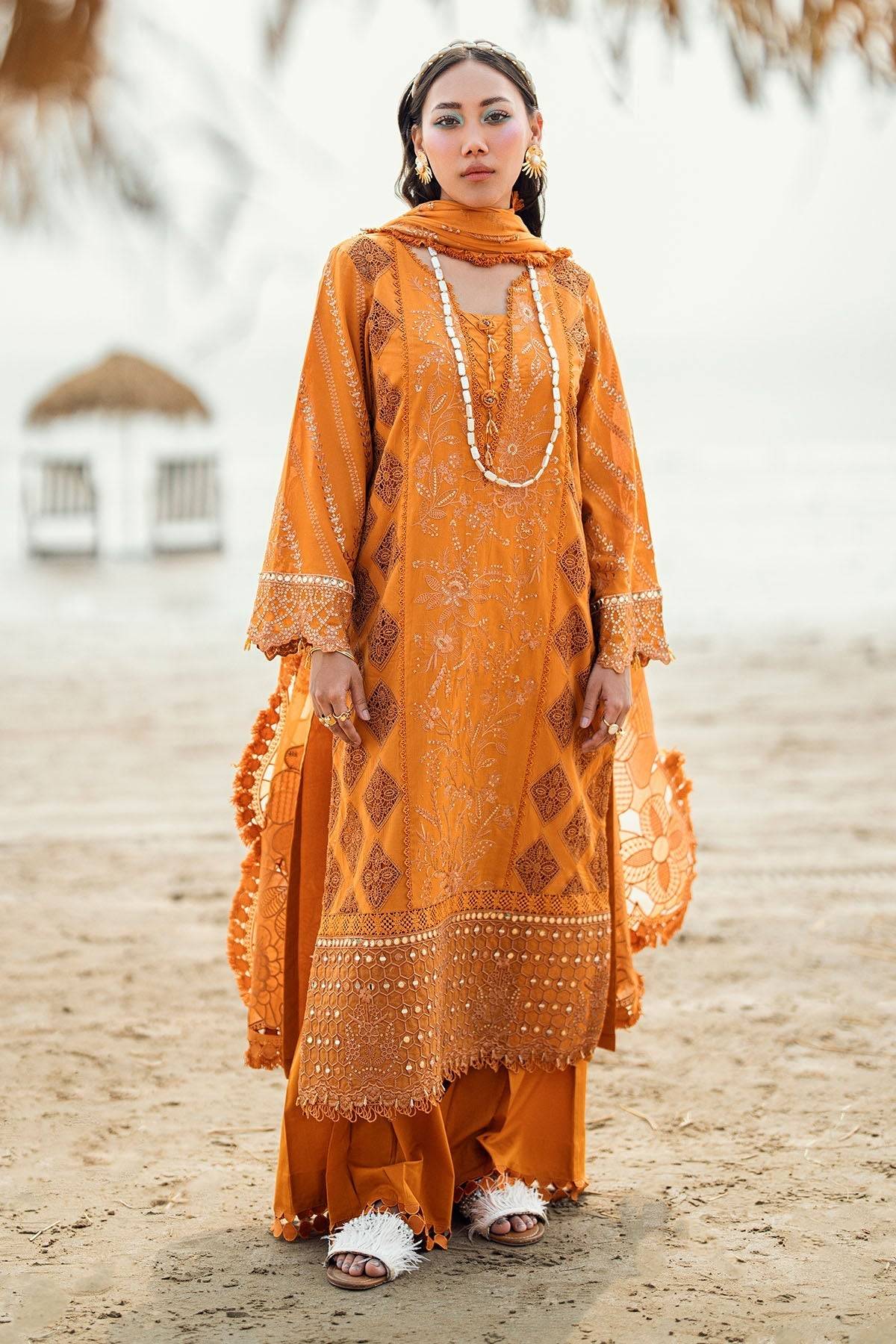 Nureh | Khuwab Luxury Lawn | NE-149 by Maria Faisal - Registered Vendor of : Nureh - type : Ladies Clothes - 100% original wedding dresses
