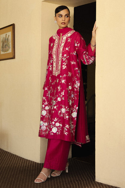 Zara Shahjahan | Pret 26 | Surmai - Luxury Dress - available at Maria Faisal in UK and USA.
