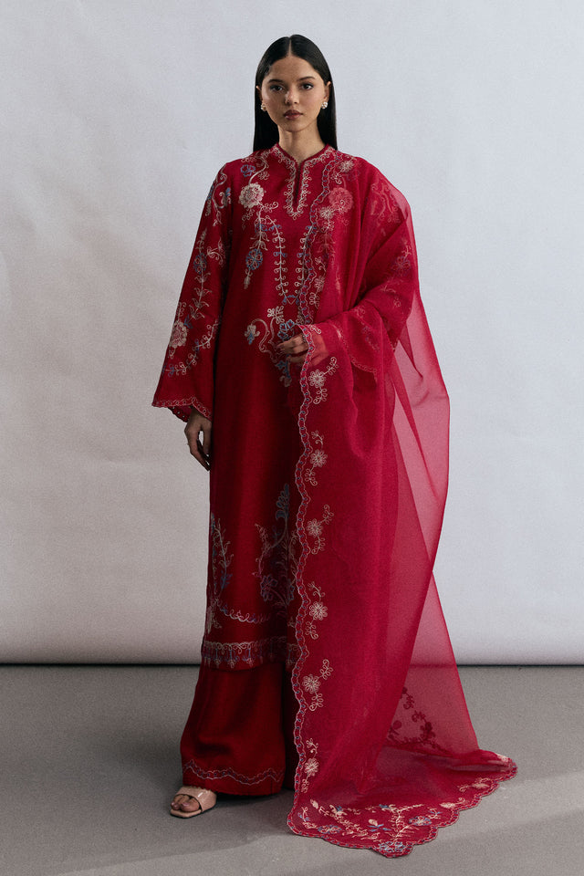 Zara Shahjahan | Festive 26 | Rangrez - Luxury Dress - available at Maria Faisal in UK and USA.