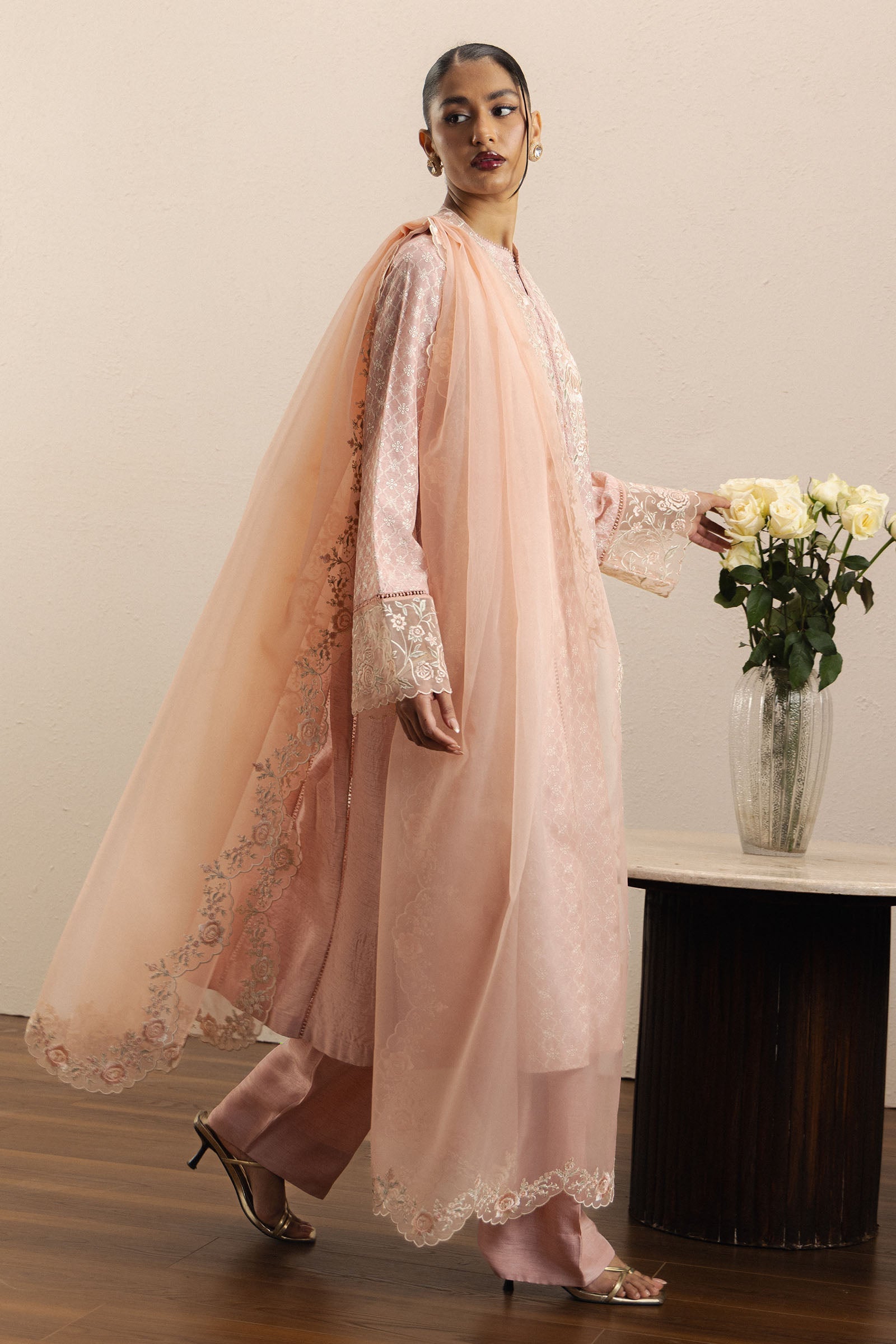 ZaraShahJahan | SS26 | Gulkaar - Festive Dress - available at Maria Faisal in UK and USA