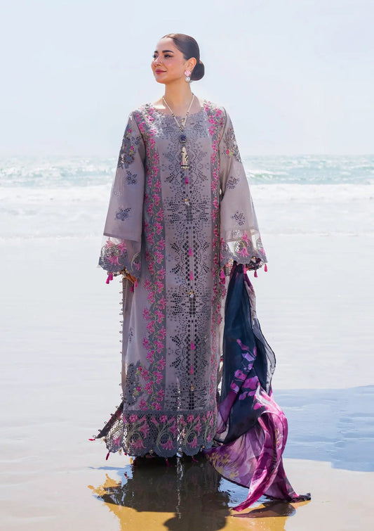 Elaf Premium | Hai Kuch Festive Lawn 24 | EHK-04 Alyaanah - Designer Dress with Intricate embroidery and embellishments. Shop elegent wedding dress at Maria Faisal.