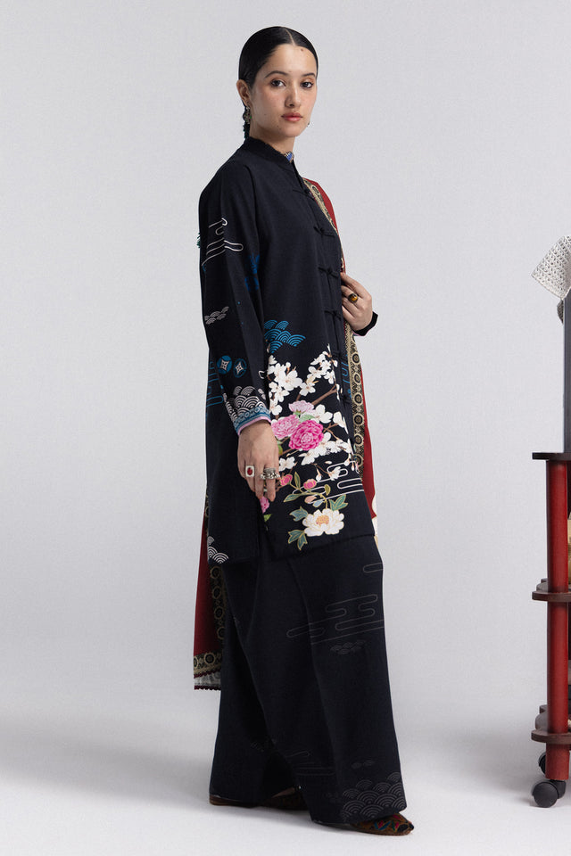 Zara ShahJahan | Coco Prints Winter 26 | Hana-2A - Luxury Dress - available at Maria Faisal in UK and USA.