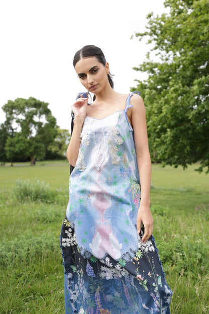 Sobia Nazir | Prints 26 | 5B - Luxury Dress - available at Maria Faisal in UK and USA.