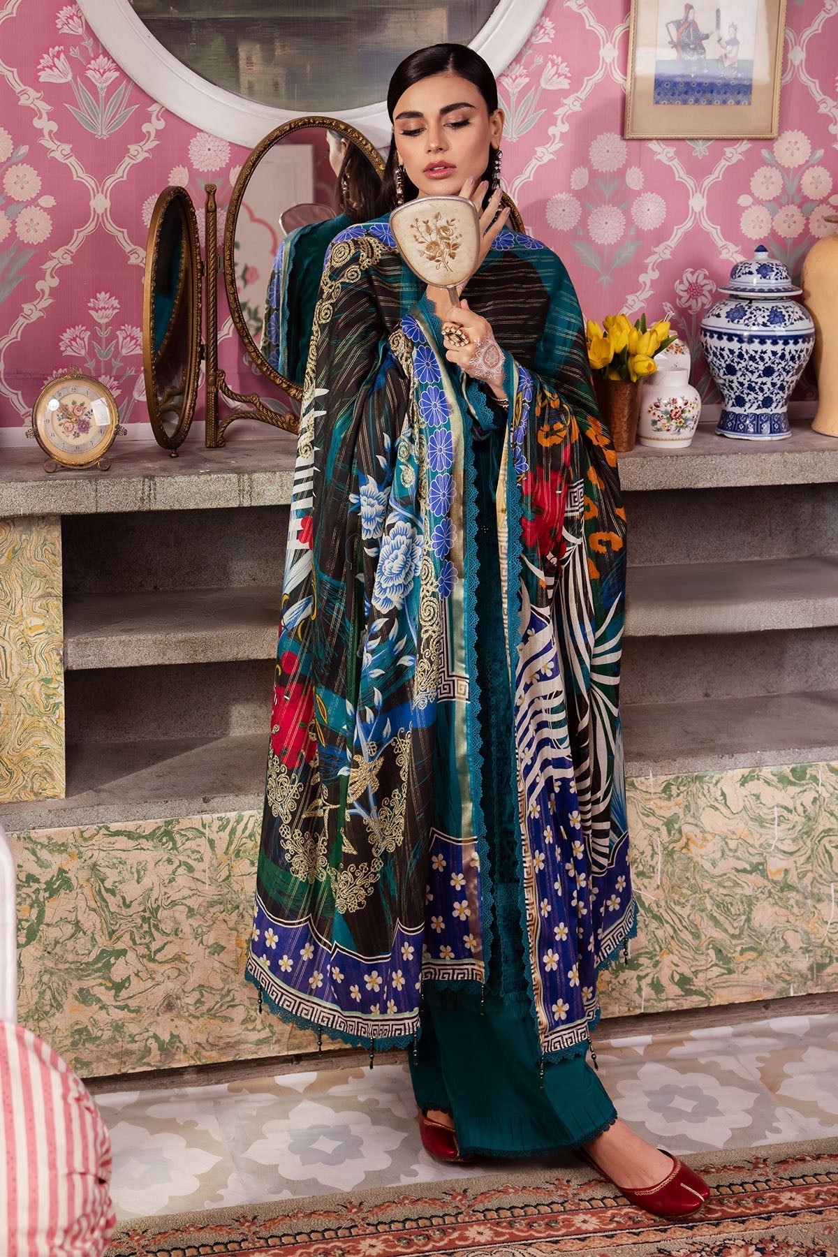 Nureh | Maya Lawn | NS-110 - Ladies Clothes - Maria Faisal