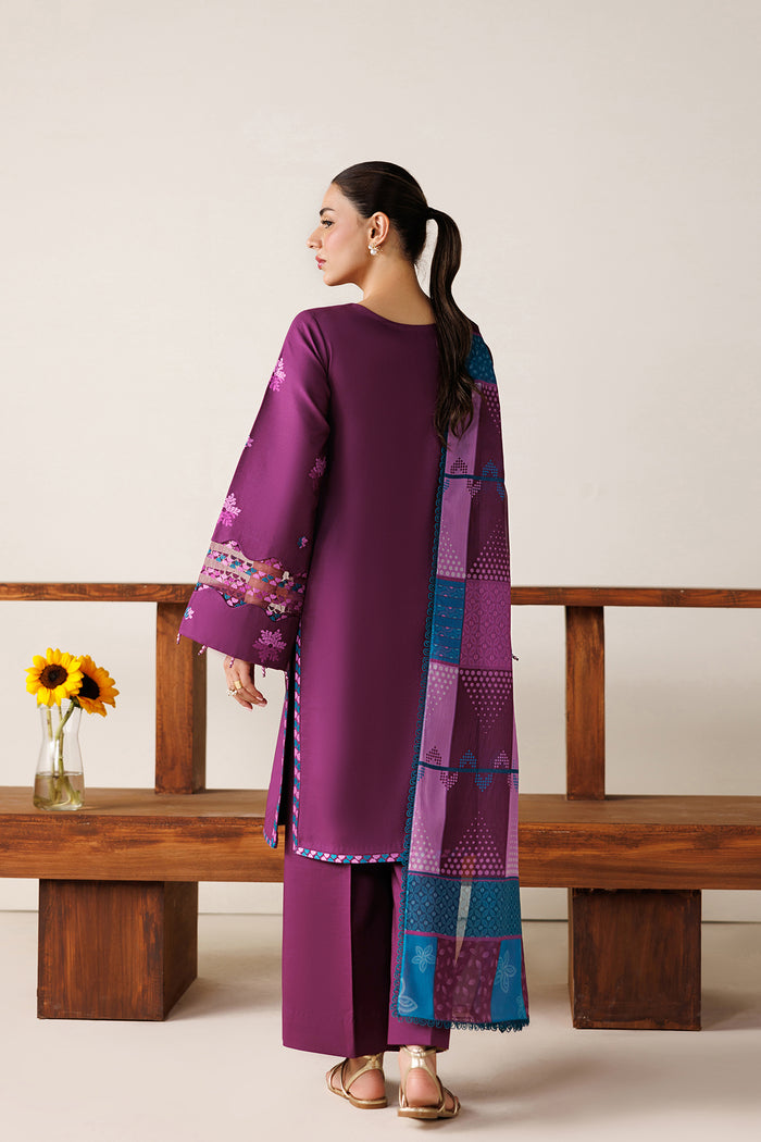 Farasha | Summer Melody 26 | Rose Muave - Casual Dress - available at Maria Faisal in UK and USA.