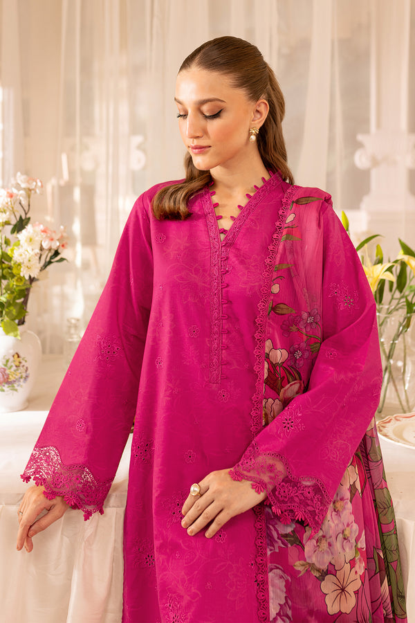 Farasha | Seraya Lawn 24 | ASTER - Designer Dress with Intricate embroidery and embellishments. Shop elegent wedding dress at Maria Faisal.
