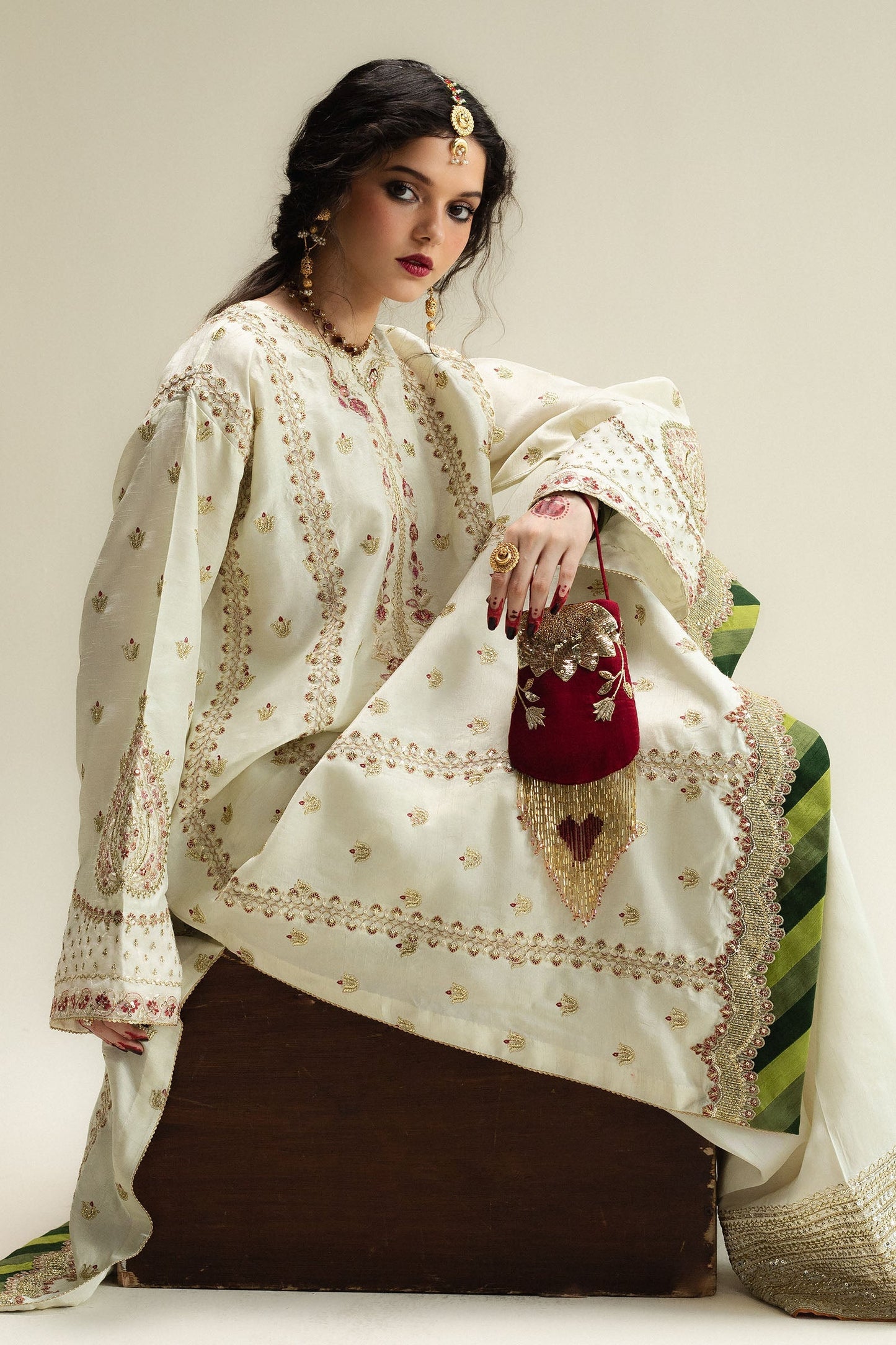 Zara Shahjahan | Wedding Formals 25 |Soz - Formal Dress - available at Maria Faisal in UK and USA.