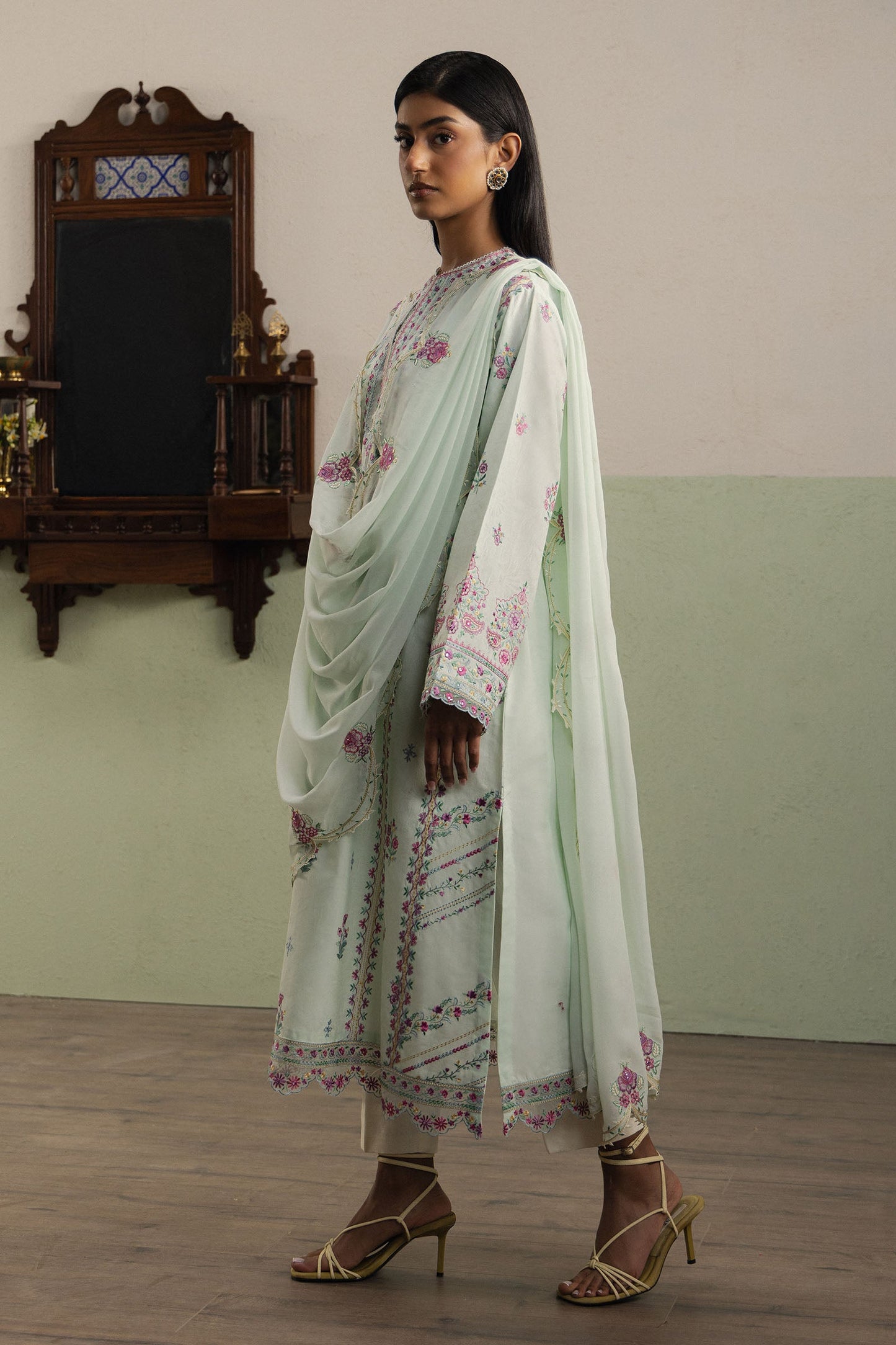 ZaraShahJahan | SS26 | Nargis - Festive Dress - available at Maria Faisal in UK and USA