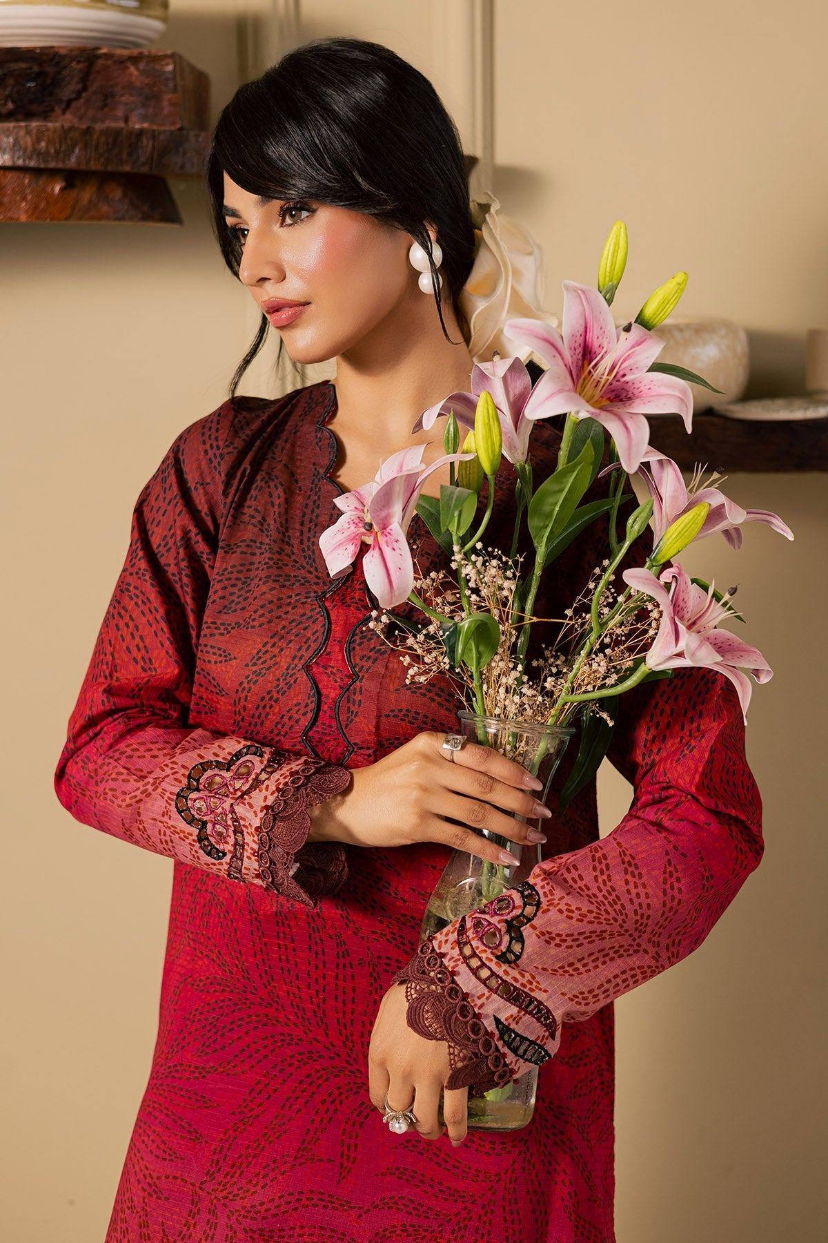Nureh | Ballerina Summer 26 | NU2-198 - Dress - available at Maria Faisal in UK and USA.