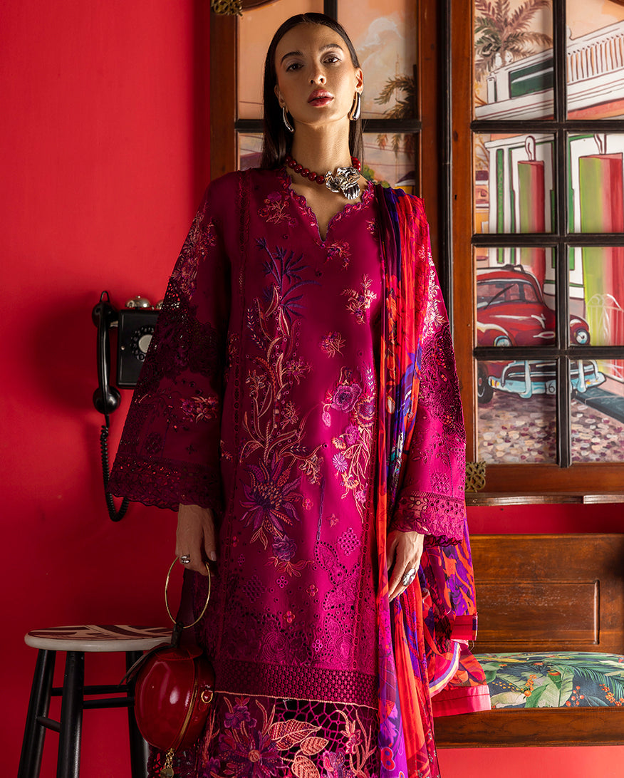 Esmel | Mon Tresor Luxe Lawn 26 | Paix Amour Bonheur - Luxury Dress - available at Maria Faisal in UK and USA.