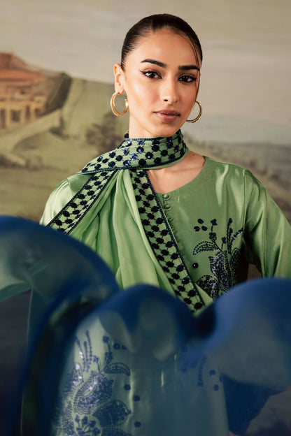 Nureh | Shades of Winter | NP-677 - Casual Dress - available at Maria Faisal in UK and USA.
