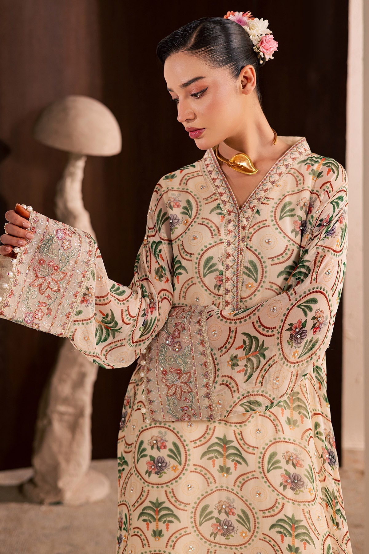 Nureh | Fancy Formal | NP-772 - Formal Dress - available at Maria Faisal in UK and USA.