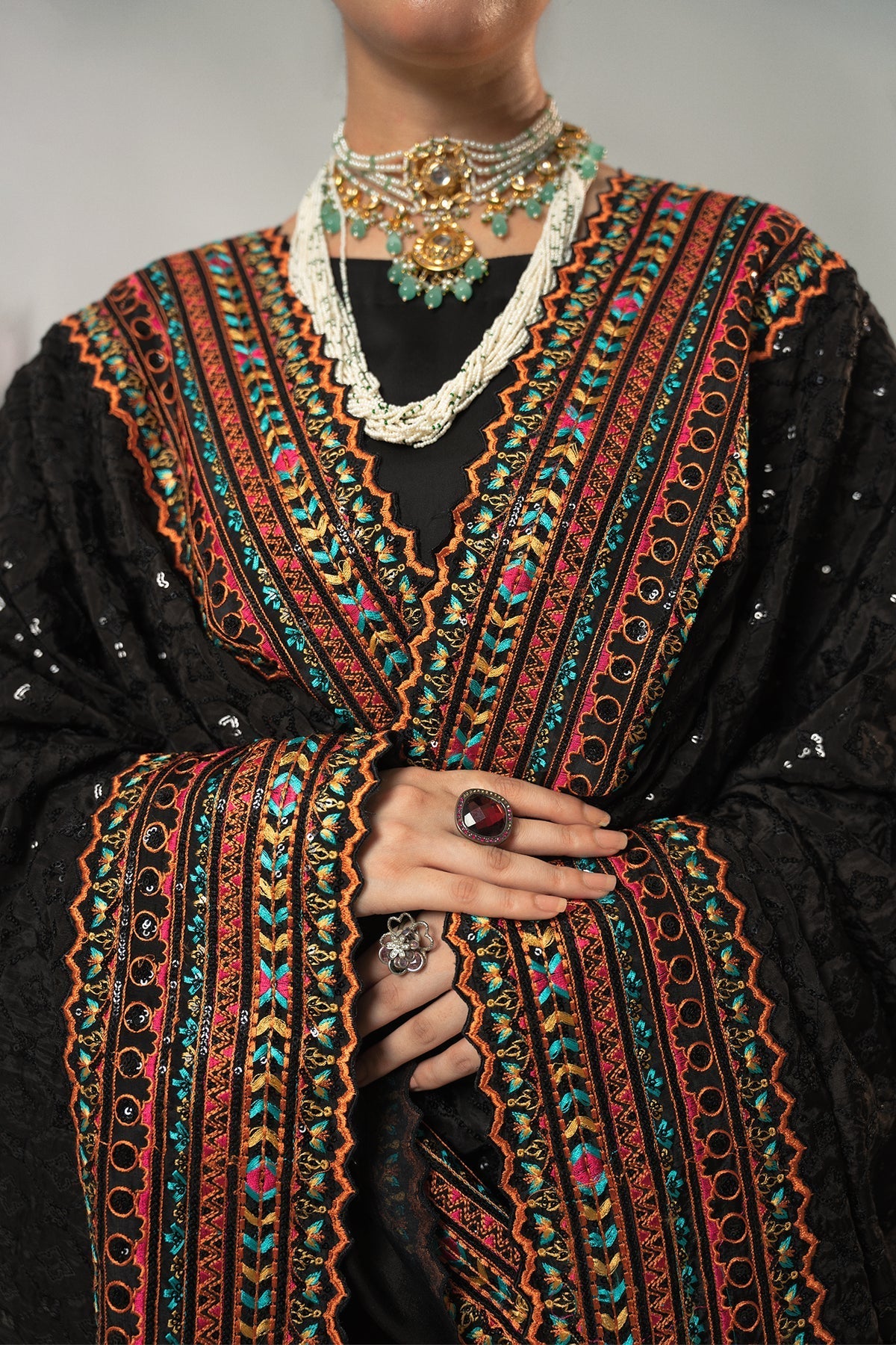 Fozia Khalid | Dilkash Festive Wear 25 | Zehnaseeb - Formal Dress - available at Maria Faisal in UK and USA.
