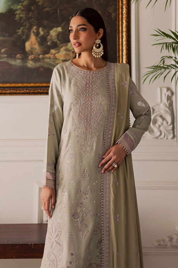 NE-203 – authentic Pakistani dress from the Exclusive Leather Peach collection for women in the UK