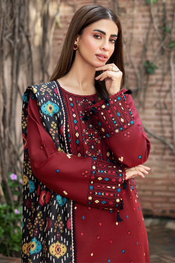 Farasha | Eminence Khaddar 25 | Melody - Casual Dress - available at Maria Faisal in UK and USA.