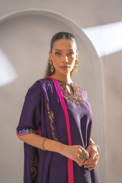 Fozia Khalid | Dilkash Festive Wear 25 | Zarqash - Formal Dress - available at Maria Faisal in UK and USA.