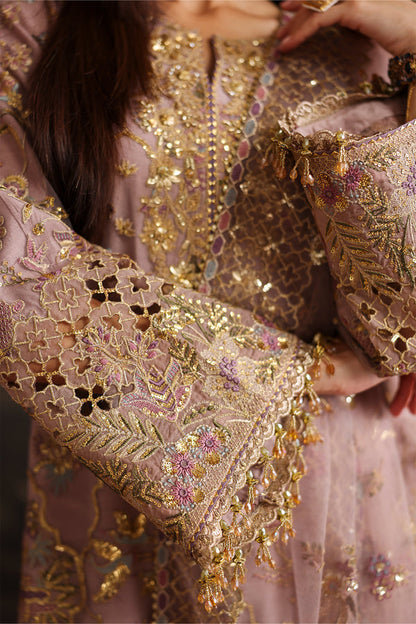 Baroque | Formals Collection | EMBROIDERED NET UF-4378 - Formal Dress - available at Maria Faisal in UK and USA.