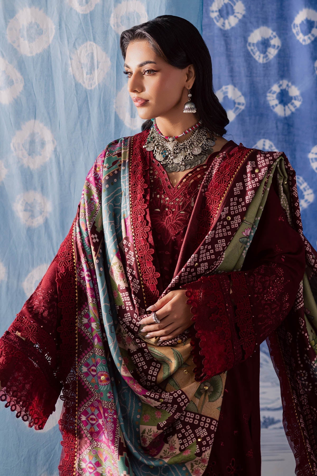 NE-204 – authentic Pakistani dress from the Bazaar Luxe 25 collection for women in the UK