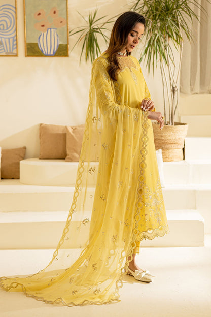 Nureh | Shades of Summer | NP-609 - Luxury Dress - available at Maria Faisal in UK and USA.