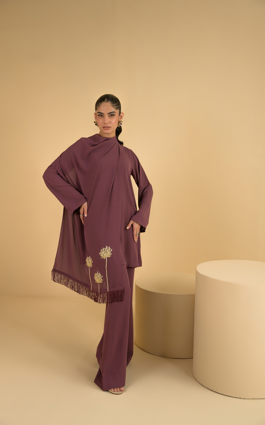 Sana Abbas | La Fiesta | Vanya - Luxury Dress - available at Maria Faisal in UK and USA.