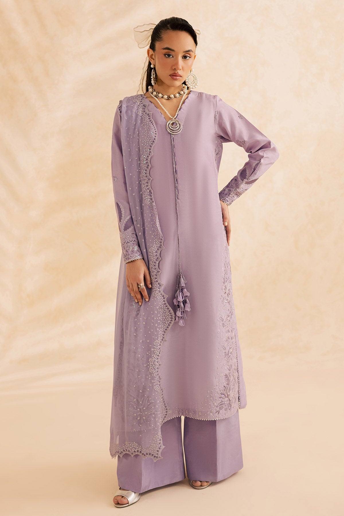 Nureh | Shades of Summer | NP-742 - Luxury Dress - available at Maria Faisal in UK and USA.