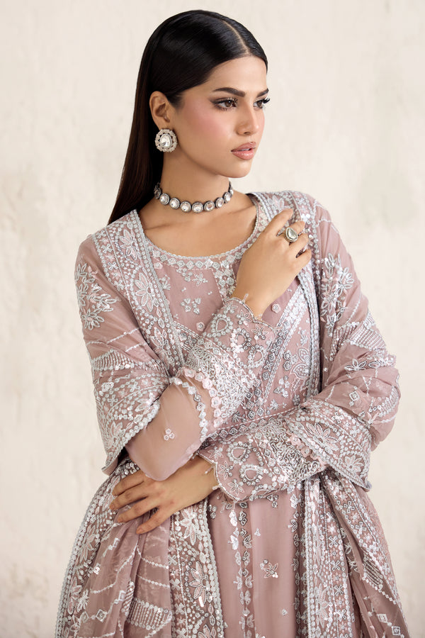 Farasha | Formals 26 | Mauve Pearl - Formal Dress - available at Maria Faisal in UK and USA.