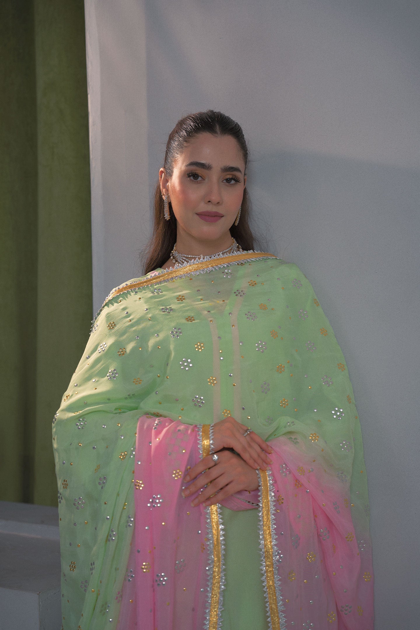 Fozia Khalid | Dilkash Festive Wear 25 | Alaya - Formal Dress - available at Maria Faisal in UK and USA.