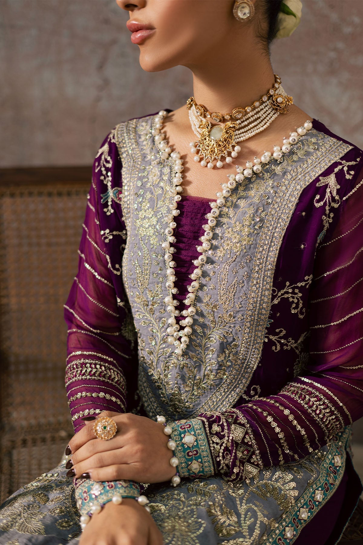 Nureh | Wedding Formals | FP-152 - Wedding Dress - available at Maria Faisal in UK and USA.