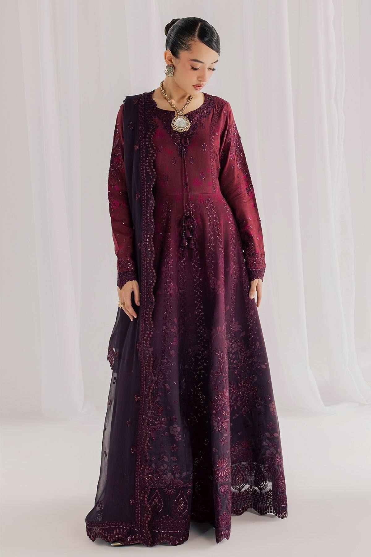 Nureh | Fancy Formal 26 | NP-810 - Formal Dress - available at Maria Faisal in UK and USA.
