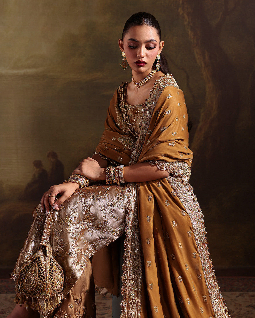 Faiza Saqlain | Zaeva Wedding Formals | Reit - Wedding Dress - available at Maria Faisal in UK and USA.