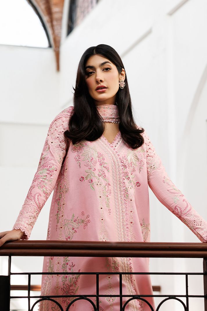 Emaan Adeel | Mirabelle Festive Luxury Lawn | FIONA - Luxury Dress - available at Maria Faisal in UK and USA.