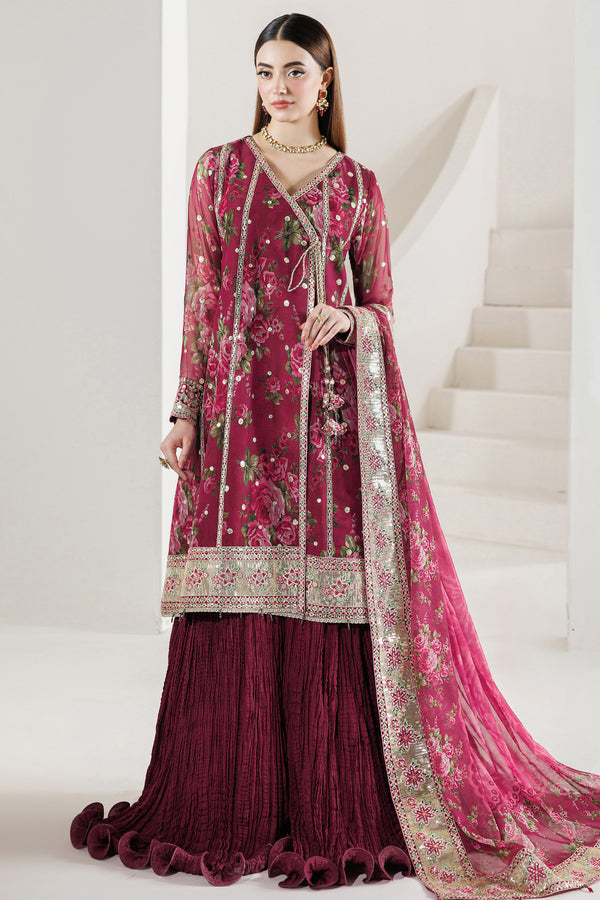 Farasha | Formals 26 | Rouge Reign - Formal Dress - available at Maria Faisal in UK and USA.
