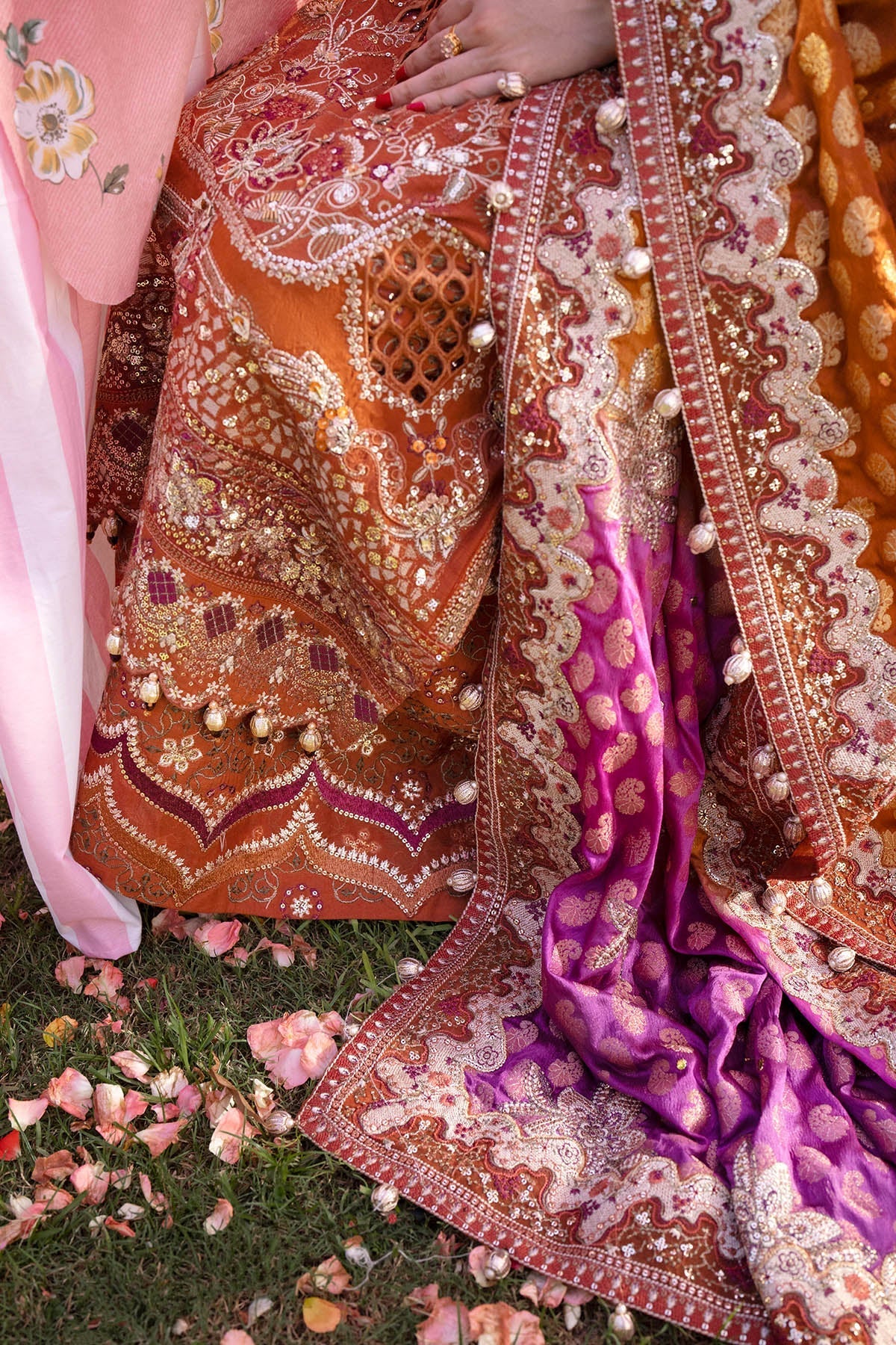 Nureh | Jhoomro Formals |NL-98 Elyana - Formal Dress - available at Maria Faisal in UK and USA.
