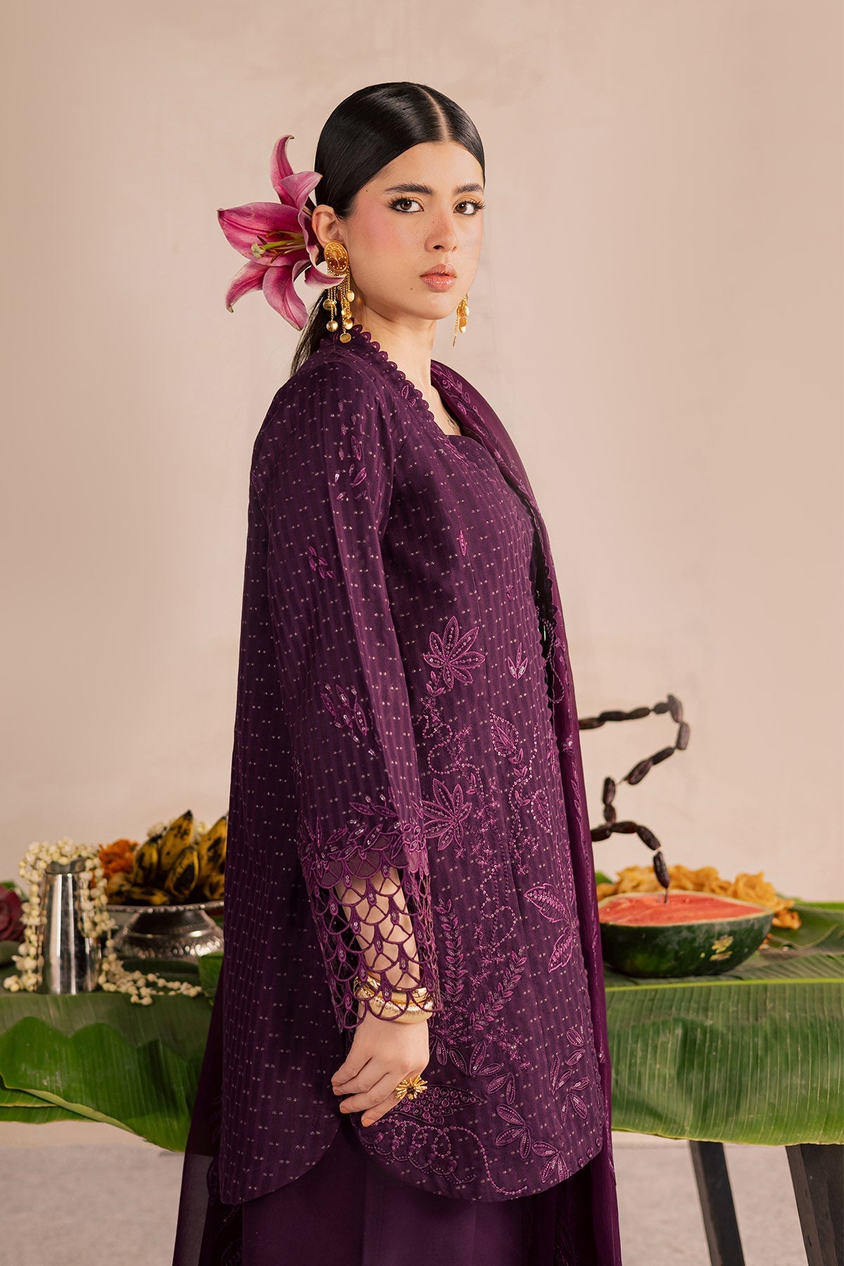 Nureh | Shades of Summer | NP-792 - Luxury Dress - available at Maria Faisal in UK and USA.