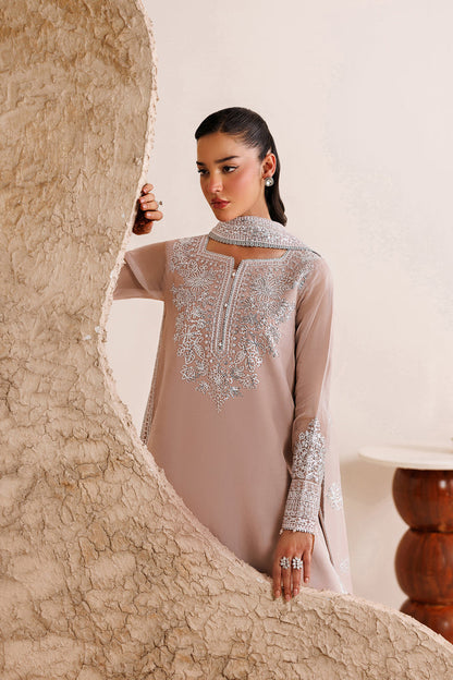Farasha | Chiffon Threads 26 | Warm Lume - Formal Dress - available at Maria Faisal in UK and USA.