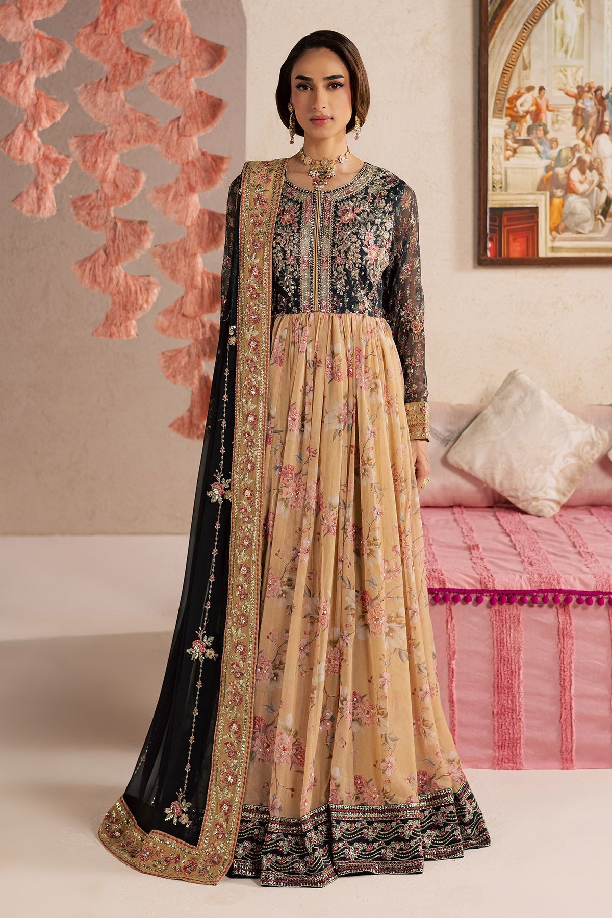 Nureh | Fancy Formal 26 | NP-788 - Formal Dress - available at Maria Faisal in UK and USA.