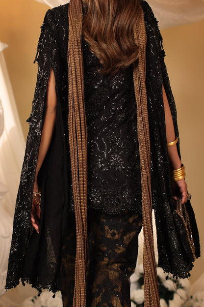Musferah Saad | Casa Blance |Noir Symphony - Bridal Dress - available at Maria Faisal in UK and USA.