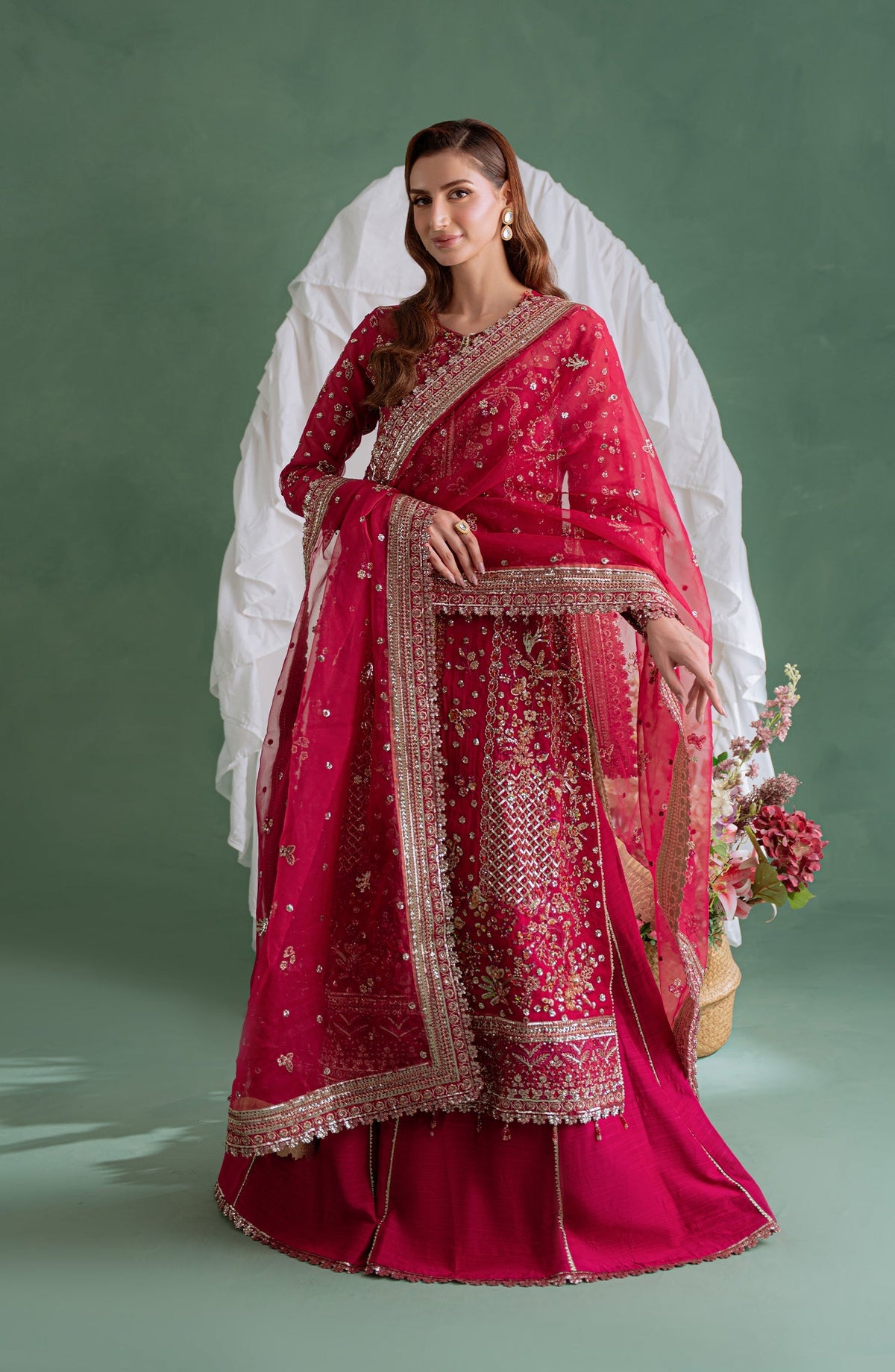 Eleshia | Zarin Wedding Formals 26 | Meher - Wedding Dress - available at Maria Faisal in UK and USA.