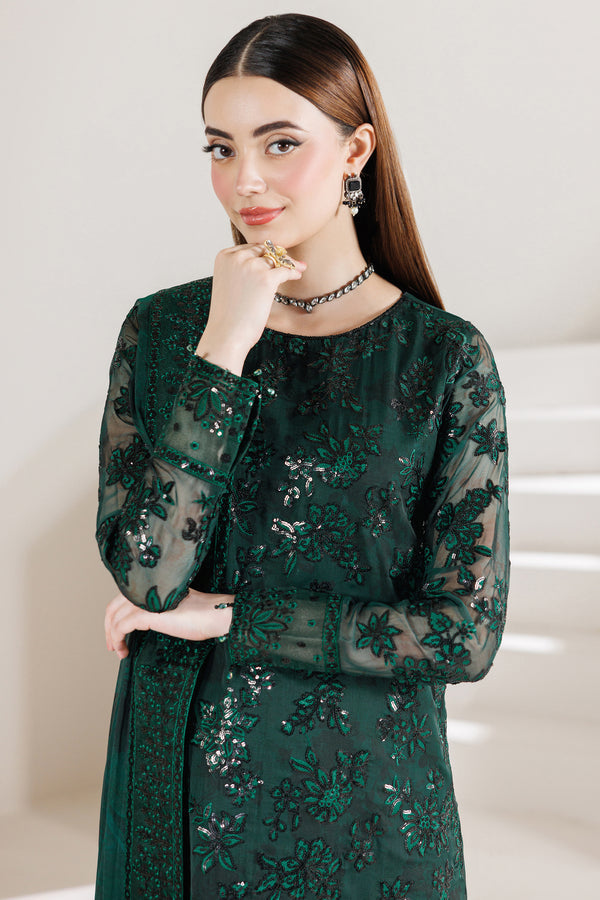 Farasha | Formals 26 | Jade Majesty - Formal Dress - available at Maria Faisal in UK and USA.