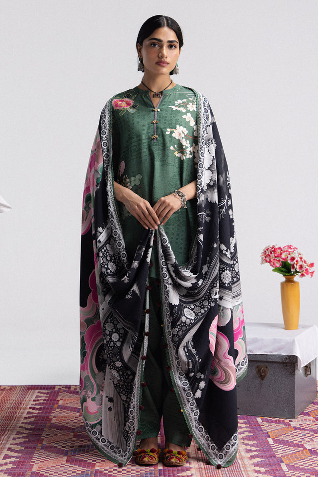 Zara ShahJahan | Coco Prints Winter 26 | Hana-2B - Luxury Dress - available at Maria Faisal in UK and USA.