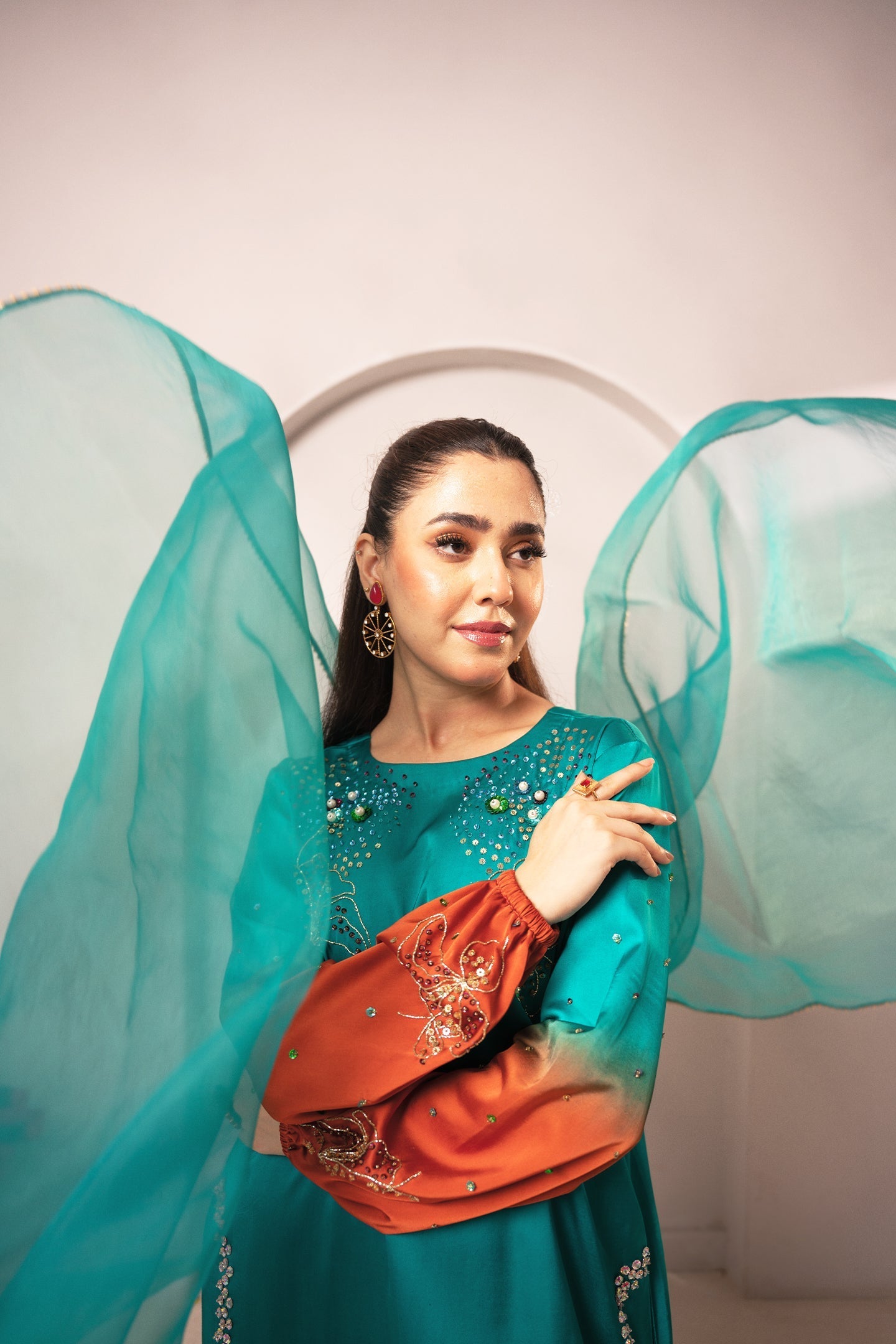 Fozia Khalid | Dilkash Festive Wear 25 | Nawal - Formal Dress - available at Maria Faisal in UK and USA.