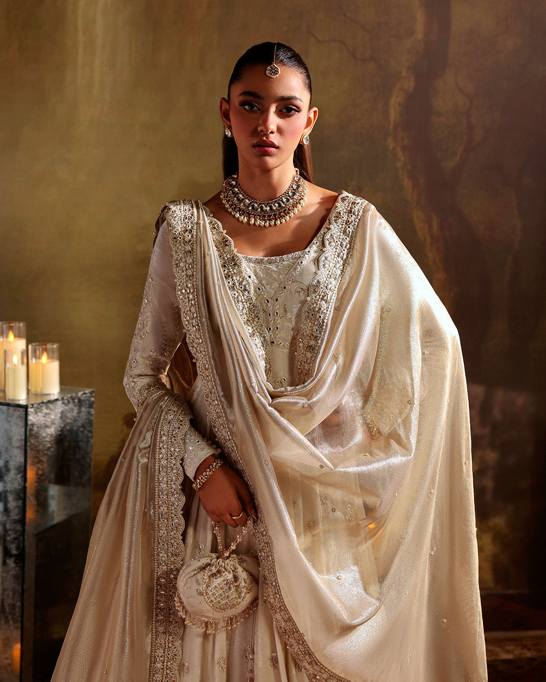 Faiza Saqlain | Zaeva Wedding Formals | Catia - Wedding Dress - available at Maria Faisal in UK and USA.