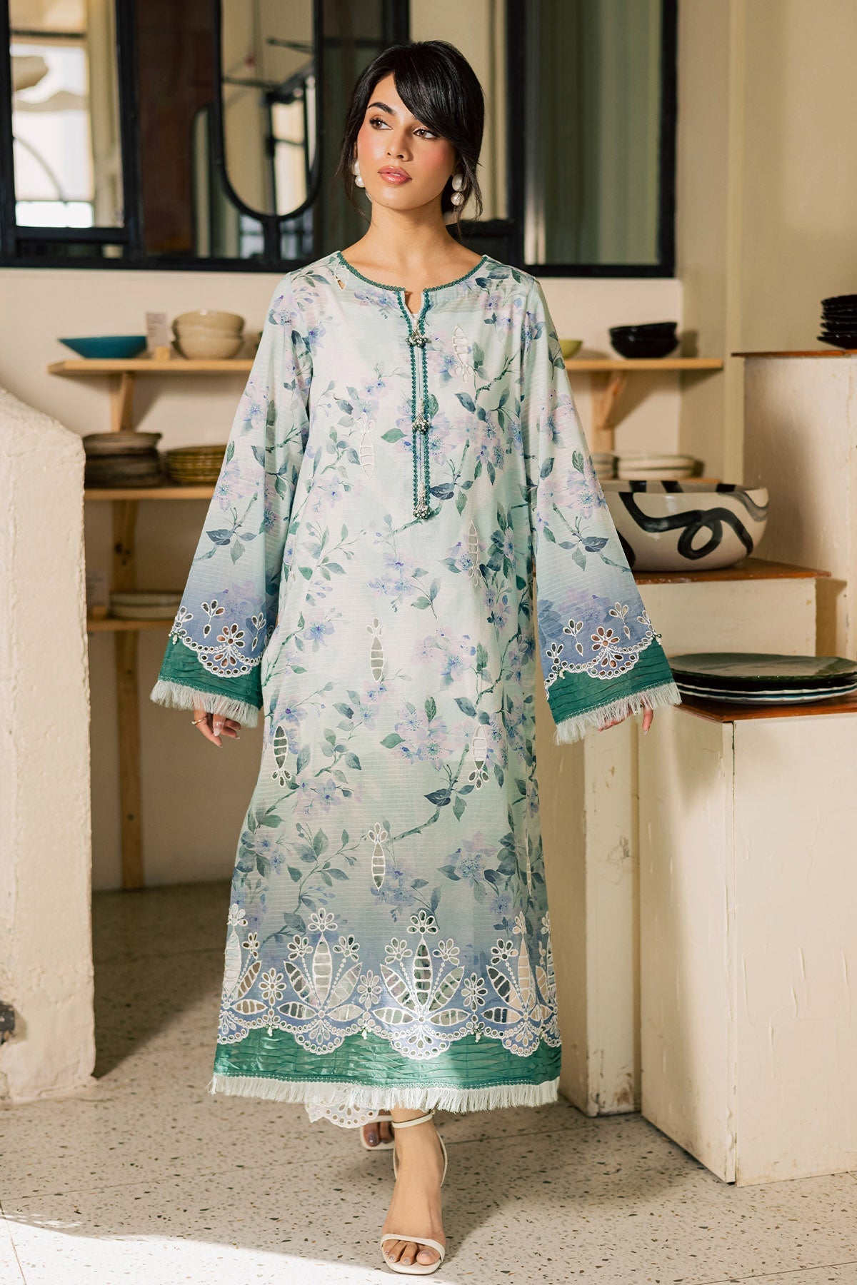 Nureh | Ballerina Summer 26 | NU2-197 - Dress - available at Maria Faisal in UK and USA.
