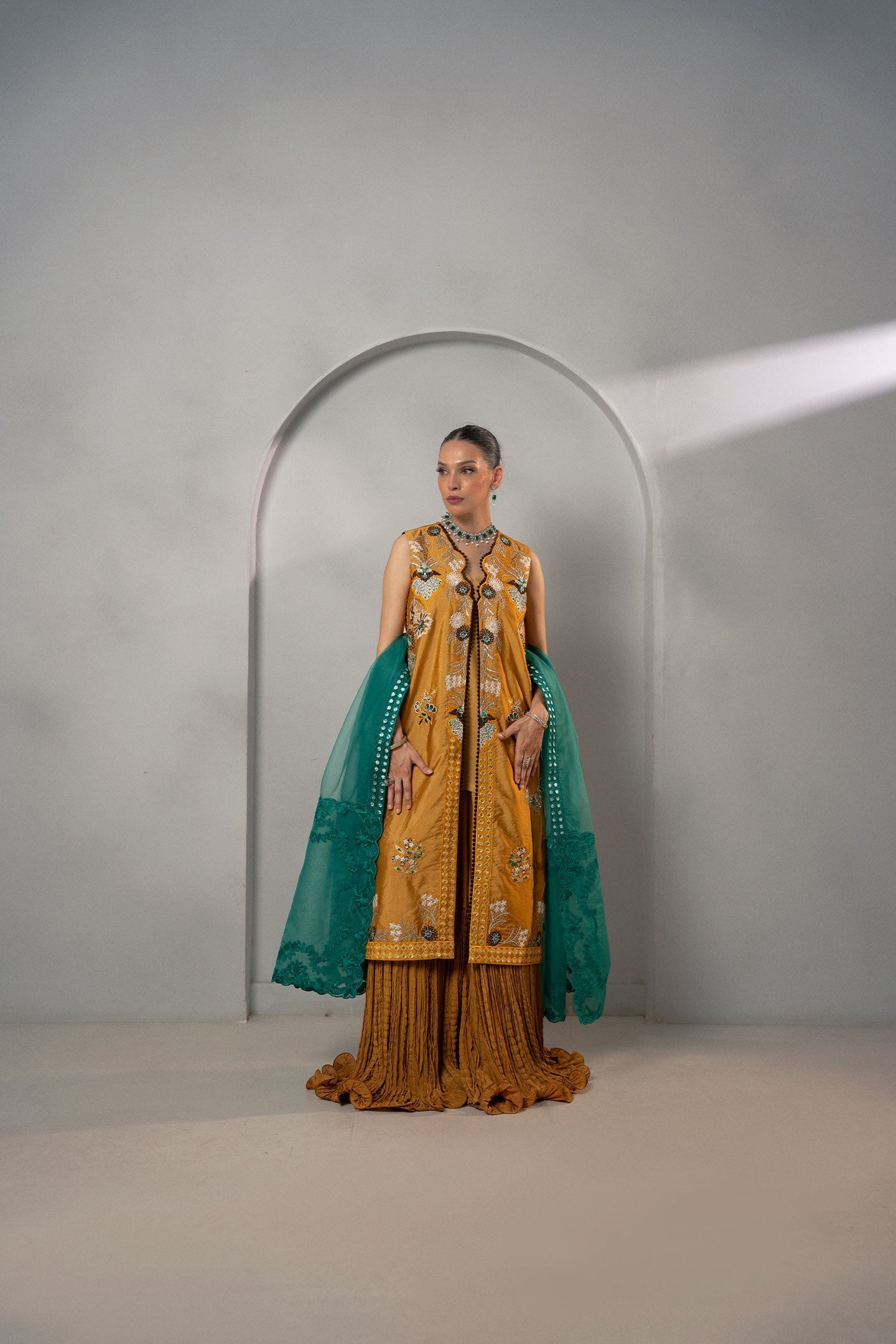 Fozia Khalid | Dilkash Festive Wear 25 | Mehr - Formal Dress - available at Maria Faisal in UK and USA.