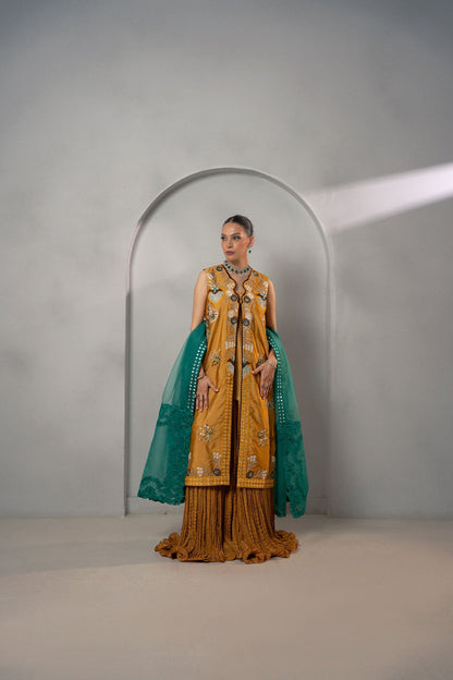 Fozia Khalid | Dilkash Festive Wear 25 | Mehr - Formal Dress - available at Maria Faisal in UK and USA.