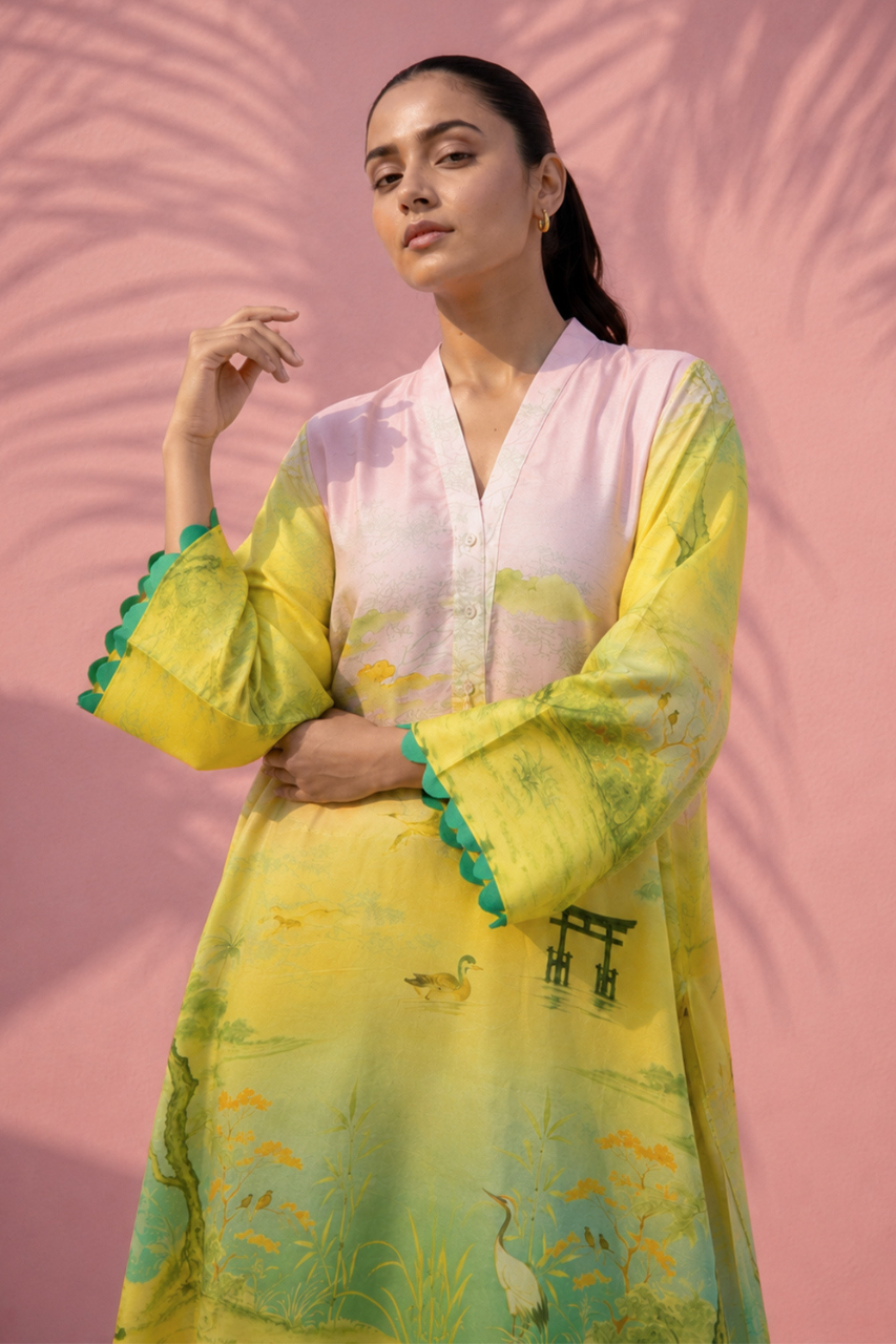 Sania Maskatiya | Summer Festive 26 | Yashal - Luxury Dress - available at Maria Faisal in UK and USA.