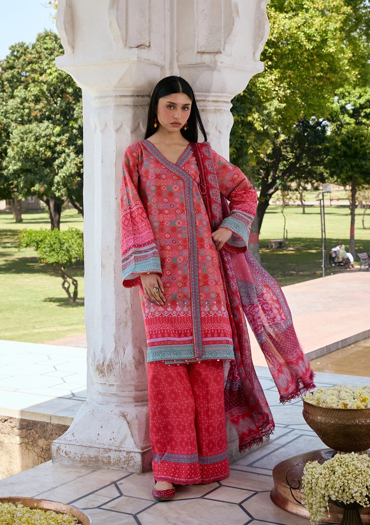 Kahf Premium | Prints Collection 26 | KPS-3A TABEER - Luxury Dress - available at Maria Faisal in UK and USA.