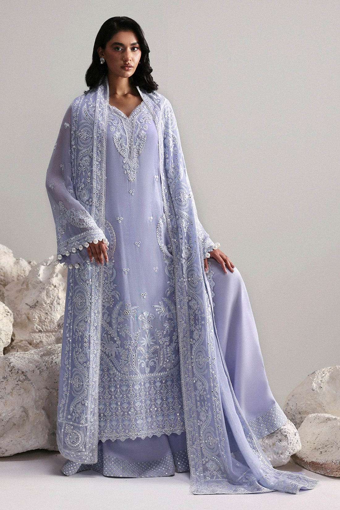 Afrozeh | Slate Ready to Wear | Vaelis - Ladies Clothes - Maria Faisal