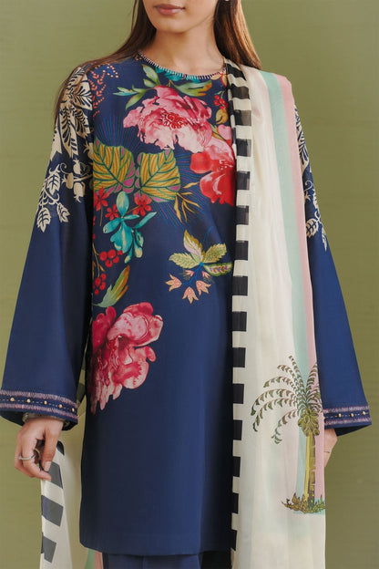 Zara Shahjahan | Coco Prints 26 | Vera-3B - Casual Dress - available at Maria Faisal in UK and USA.
