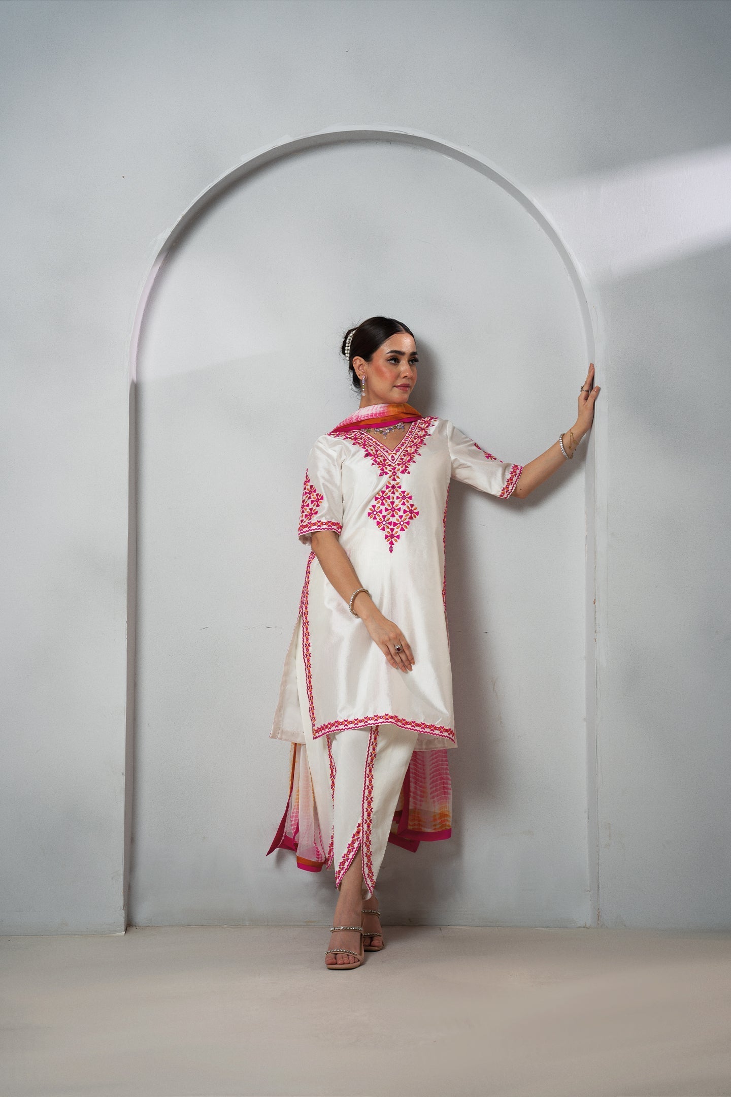 Fozia Khalid | Dilkash Festive Wear 25 | Noor - Formal Dress - available at Maria Faisal in UK and USA.